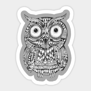 Ornate Owl Sticker